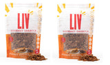 Liv Gourmet Peanut Butter Cacao Granola - 8oz (Pack of 2) | Healthy, Nutrient-Dense Snack, Breakfast Cereal | 1:1 Nut-to-Oat Ratio | Non-GMO, Low