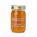 100% Authentic, USA - Made [ 4 oz ] MINI Raw Unfiltered Honey with Honeycomb, Pure Southern Honey - Unheated - Non - GMO, No Additives, All - Natural