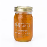 100% Authentic, USA - Made [ 4 oz ] MINI Raw Unfiltered Honey with Honeycomb, Pure Southern Honey - Unheated - Non - GMO, No Additives, All - Natural
