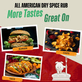Pork Barrel BBQ All-Purpose BBQ Seasoning & Rub | Sugar-Free, Gluten-Free, MSG-Free | All American BBQ Seasoning for Chicken, Beef & Pork - 22oz Jar