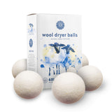 Woolzies Wool Dryer Balls Organic: Our Big Wool Spheres are the Best fabric softener | 6-Pack XL Dryer Balls for Laundry is Made with New Zealand Wool