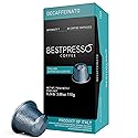 Bestpresso Coffee for Nespresso Original Machine 120 Aluminum pods Certified Genuine Espresso Decaffeinato Blend(Medium Intensity) Pods Compatible