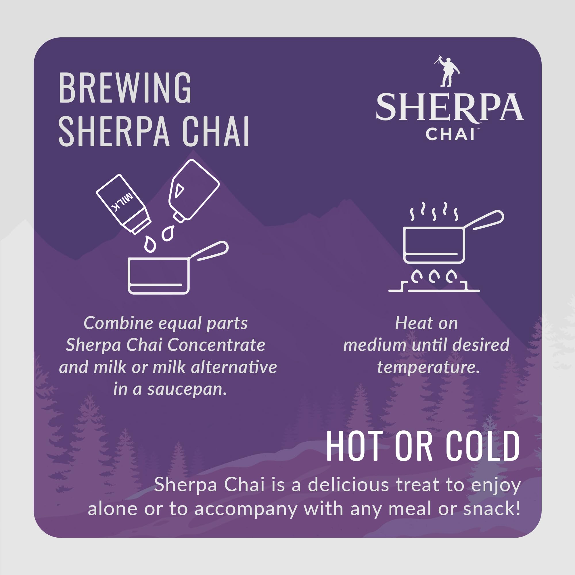 Sherpa Chai Traditional Chai Tea Concentrate - Hand Crafted Black Tea Concentrate with Traditional Non-GMO Ingredients - Authentic Chai Recipe Brewed