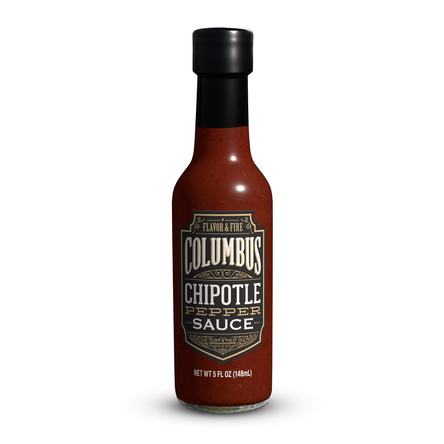 Flavor and Fire Foods, Columbus Hot Sauce, Pepper Infused, North Market Hot Sauce, Made in Ohio (5oz, Chipotle Pepper)