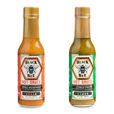 Black Bee Rosemary Thyme Combo Hot Sauce Gift Set (2 Pack) - Apple Rosemary Habanero & Citrus Thyme Jalapeño - Small Batch Artisan Gourmet Hot Sauce