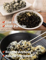 (1+1)Roasted Korean Seaweed Flakes Low-salted Seaweed Flakes ForKids Seasoned Seaweed with Anchovy - Korean Rice Seasoning for Rice Balls & Bibimbap