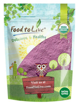 Food to Live Organic Cherry Juice Powder, 1 Pounds - Non-GMO, Raw, Kosher, Vegan Superfood, Bulk, Rich in Antioxidants, Great for Juices, Drinks