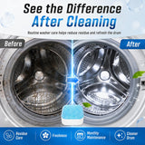 Washing Machine Cleaner Tablets 24 Pack, Washer Machine Cleaner Descaler for HE Front Loader & Top Load Washers, Laundry Machine Cleaner Tablets
