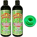 Green Piece® Glass Cleaner 2 Bottle-16 oz (Made in USA) - with Set of 3 Silicone Plugs - Excellent for Scent Proofing and Cleaning