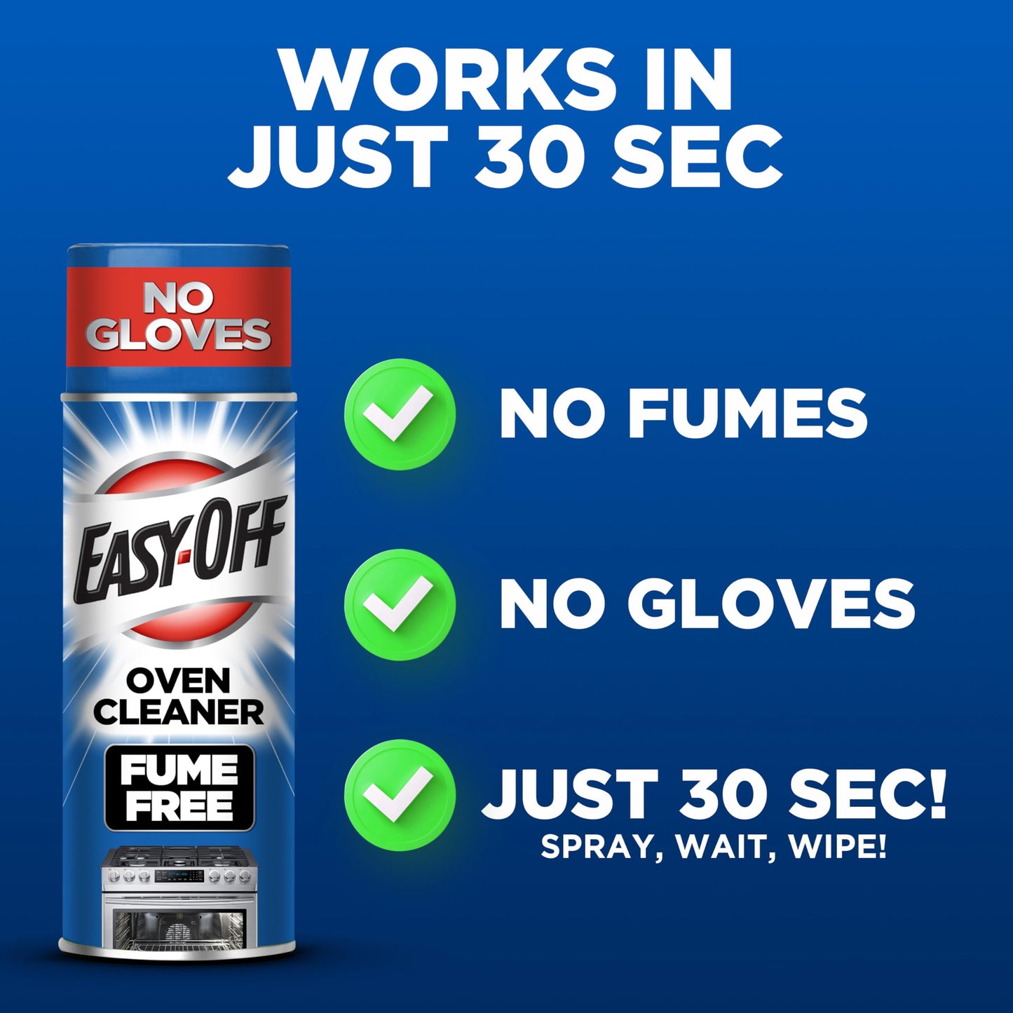 Easy-Off Fume Free Oven Cleaner Foam, Removes Grease & Burned-On Food, For Ovens, Air Fryers & More 14.5oz