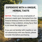 Pure Chios Mastiha Mastic Gum 20g - Chaos Mastiha Large Greek Resin Tears for Jaw Strength & Chewing - Natural, Sugar-Free, Calorie-Free, Long-Lasting