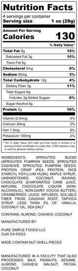 Purely Sprouted Sweet & Salty Snack Mix: Vegan, Gluten-Free, and Non-GMO Blend for a Healthy Crunch! (4 oz,4 pack)