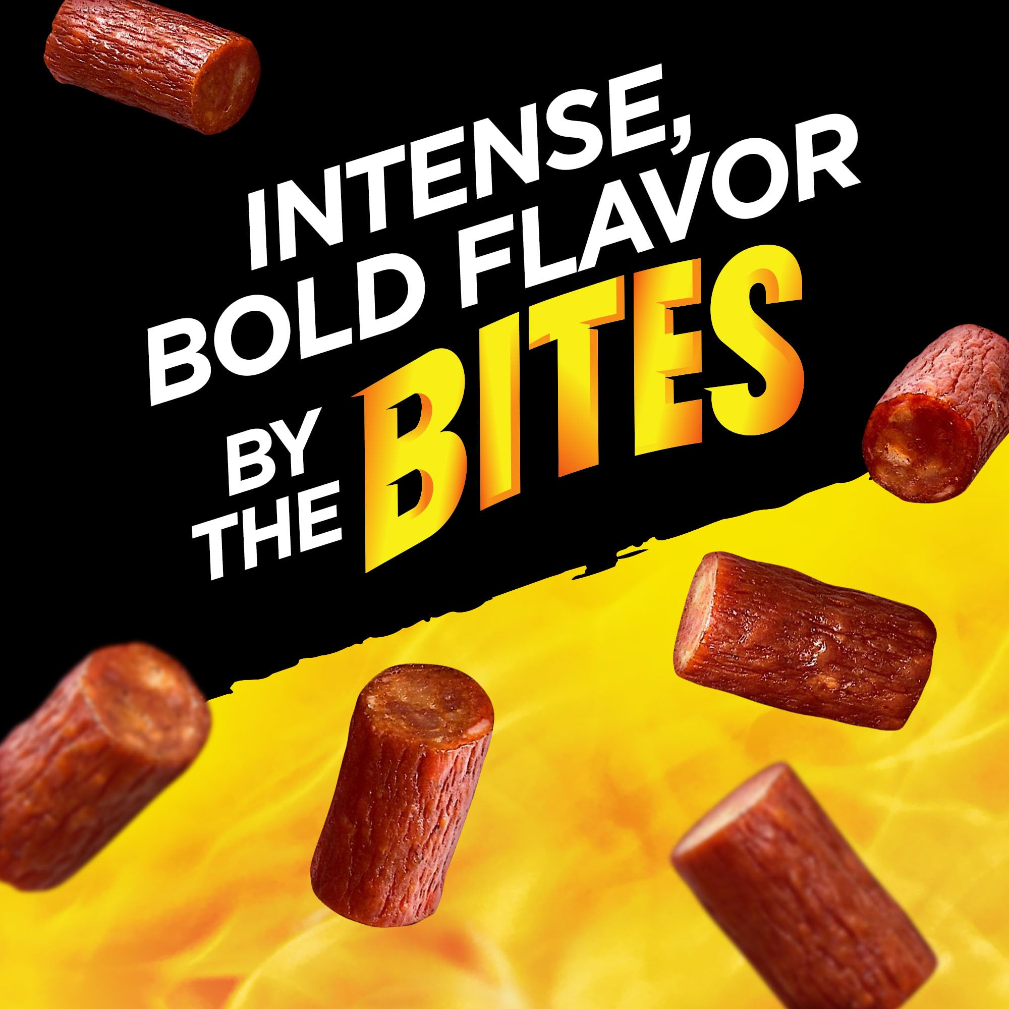 Slim Jim Bites, Original Bite-Sized Smoked Sausage Snacks, 3.75 oz.