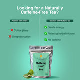 Zi Chun Tea | Organic White Mulberry Leaf Tea Morus alba | Premium Loose Leaf Herbal Tea, Whole Mulberry Leaves, Naturally Caffeine-Free, Herb Hoja de