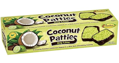 Anastasia Confections Coconut Patties, Key Lime, 12-Ounce (Pack of 6)