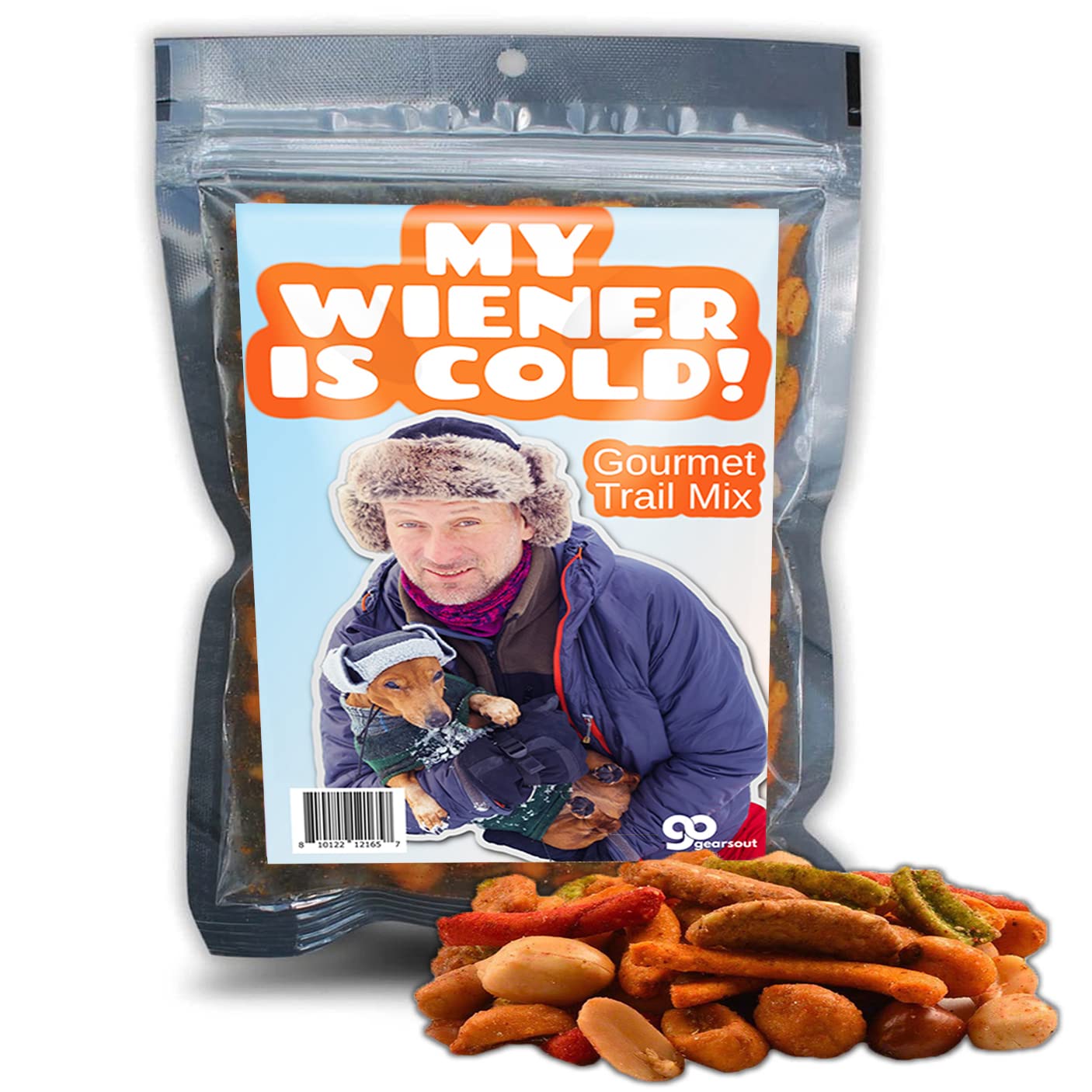 My Wiener is Cold Trail Mix - Funny Stocking Stuffers for Men - Wiener Dog Lovers Gifts - Unique White Elephant - Men Gag Gifts Christmas Adult