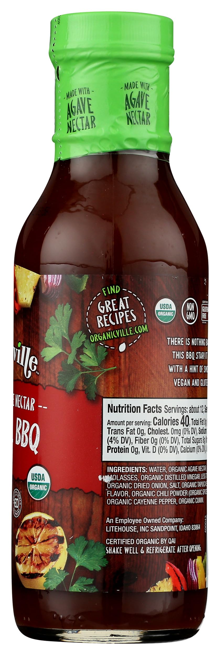 Organicville, Sauce Barbecue Original Organic, 14 Ounce