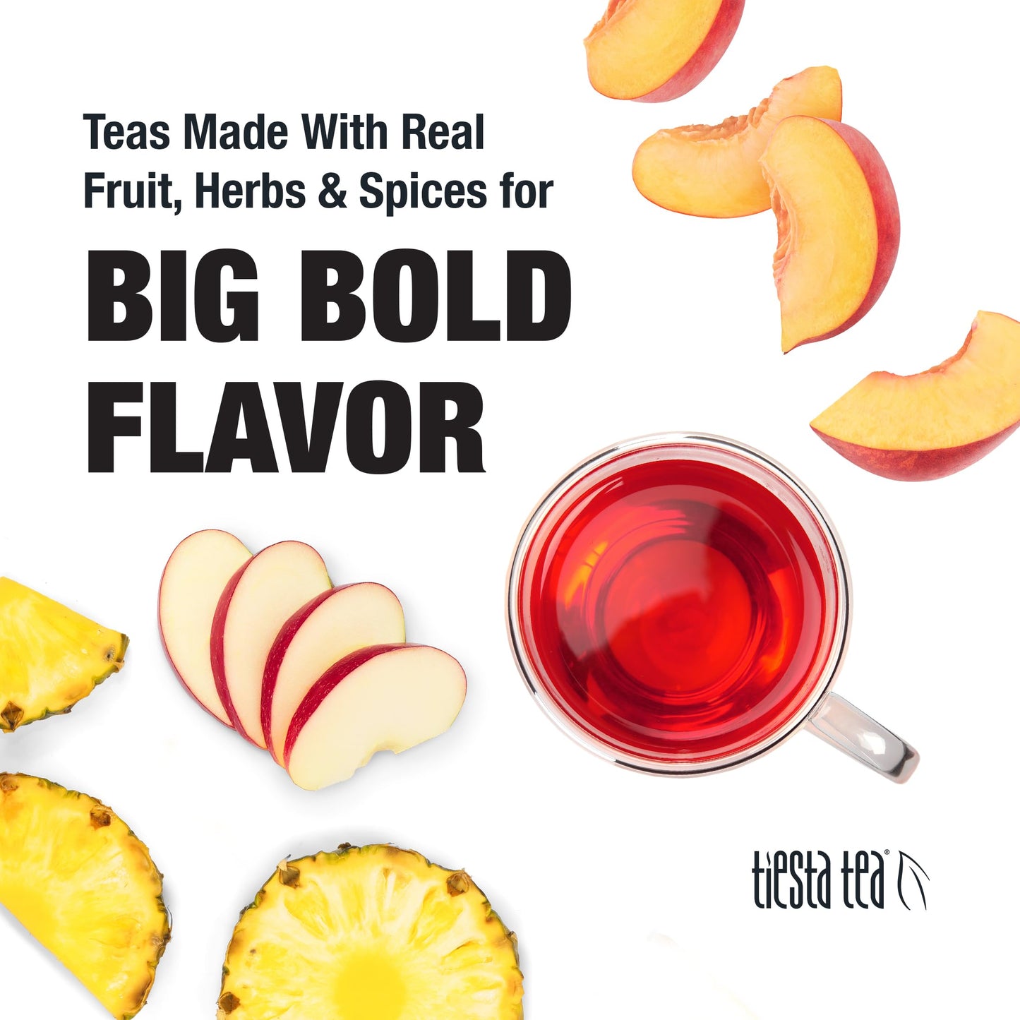 Tiesta Tea - Peaches N’ Green, Loose Leaf, Smooth Peach Green Tea, Premium Blend, Medium Caffeinated, Make Hot or Iced & Brews Up to 50 Cups, 5 Ounce