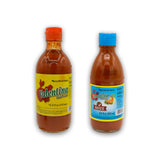 Mexican Hot Sauce Bundle - Includes 1 Hot Sauce Red Label 12 Fl Oz & 1 Seafood Sauce Picante 8 Fl Oz ideal for Seafood, Made with Mexican Chili