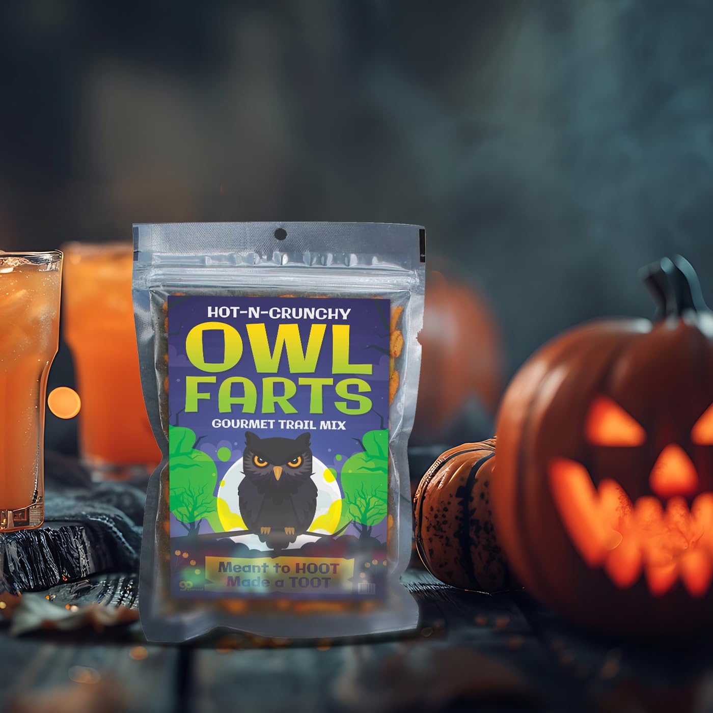Spooky Owl Gourmet Trail Mix - Spicy Trail Mix for Owl Lovers