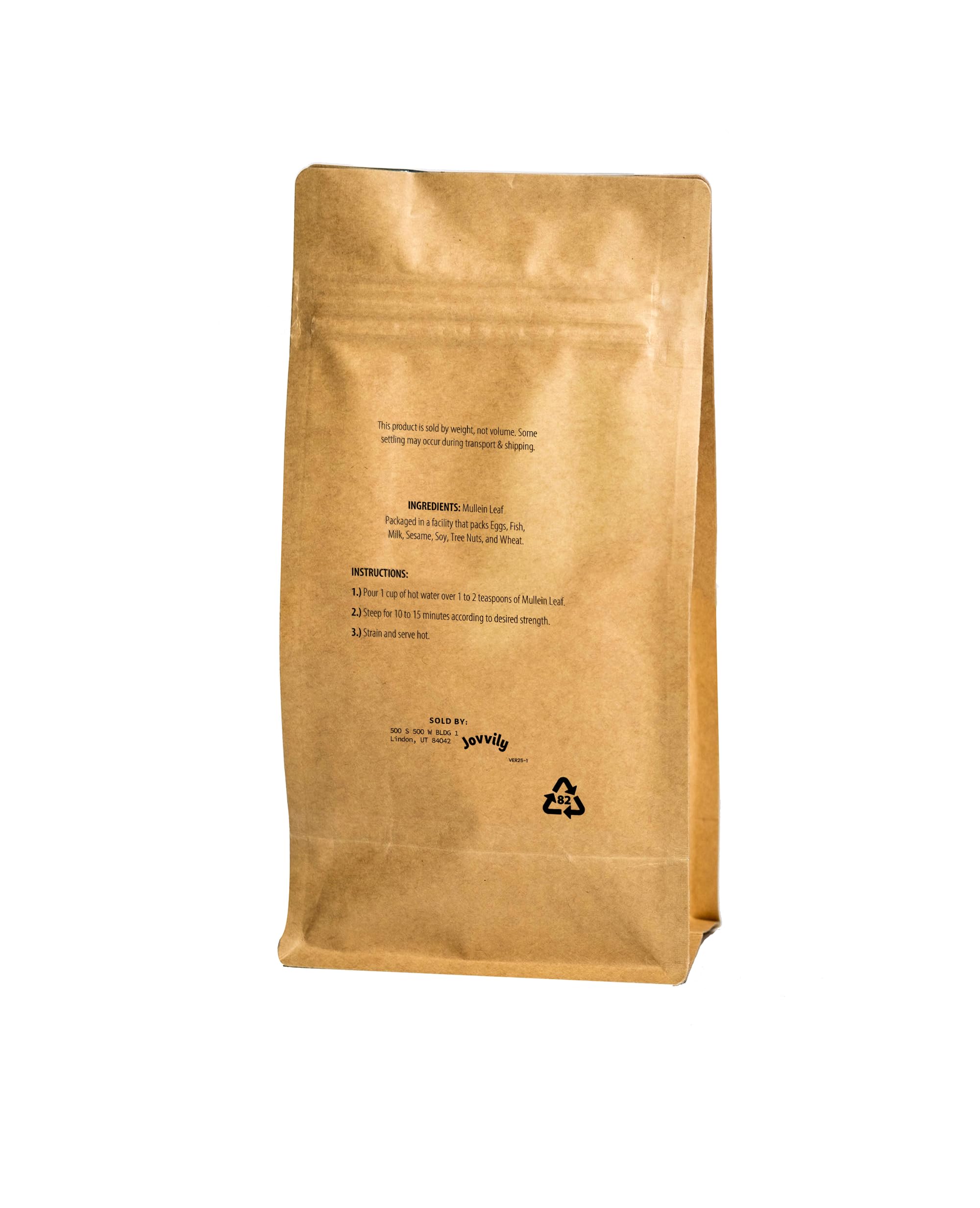 Jovvily Mullein Leaf - 4 oz - Cut & Sifted - Herbal Tea - Caffeine Free