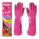 Mamison Quality Kitchen Rubber Gloves New Band Series (1 Pairs, Large). Cleaning Non-Slip Reusable Rubber Gloves. Home and Kitchen Washing, Made in
