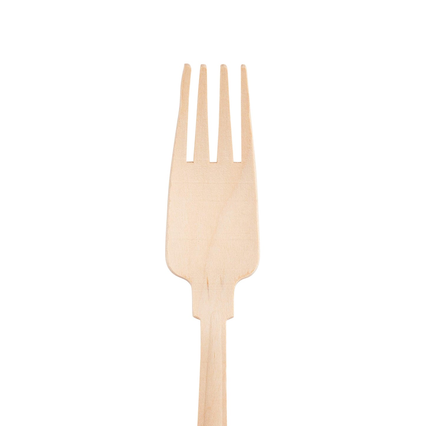 Birchware Elegant Forks 7.75” - (100 Count) Compostable Wooden Forks, Biodegradable Party Supplies, Sturdy, Heat Tolerant and Eco-Friendly.