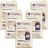 freee Gluten Free White Bread Flour 2.2 lb / 1 kg (Pack of 5) | Premium GF Flour Blend for Baking Breads, Sourdoughs, Rolls & Buns | Xanthan Gum |