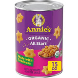 Annie's Organic All Stars, Canned Pasta in Tomato and Cheese Sauce, 15 oz