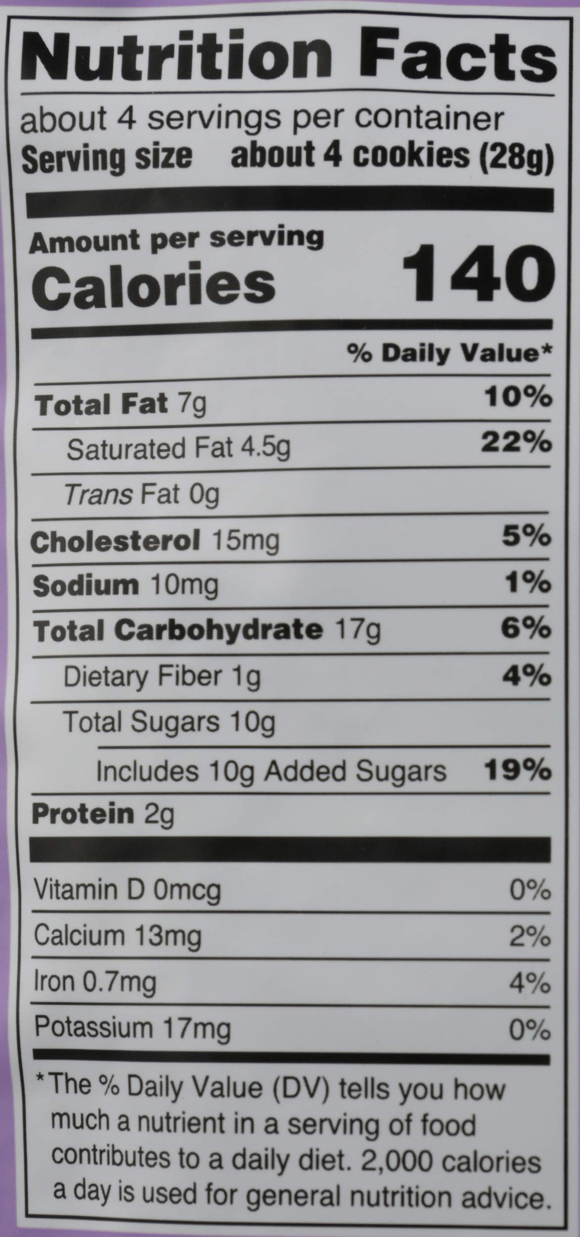 Audreys Chia Chia Chocolate Chip Cookies, 4 OZ