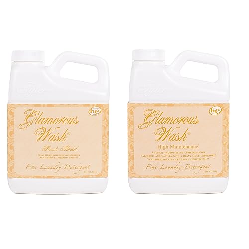 Elanze Designs Tyler Candle Company, Glam Wash, 16 Ounce, Fragrant, Scented, Luxury, Fine Laundry Detergent, Set of 2, French Market, High Maintenance