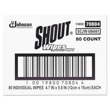 Shout Wipe & Go Stain Remover Wipes, 80 Count