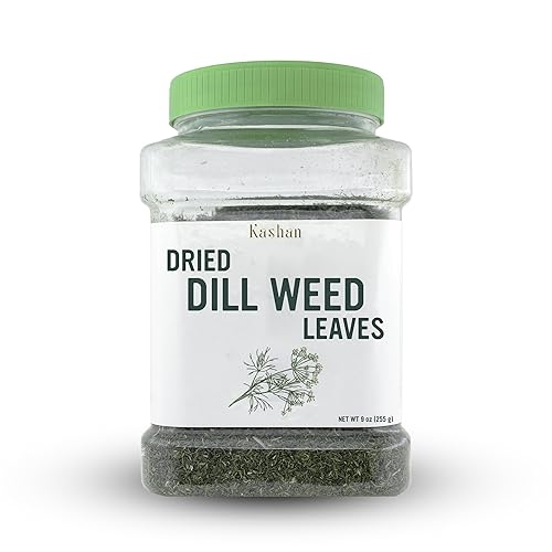 Kashan Dill Weed, Great Aromatic Seasoning for Food Flavoring, Salad, Soups and Meat, Garnish, Vegetarian 9oz (255g)