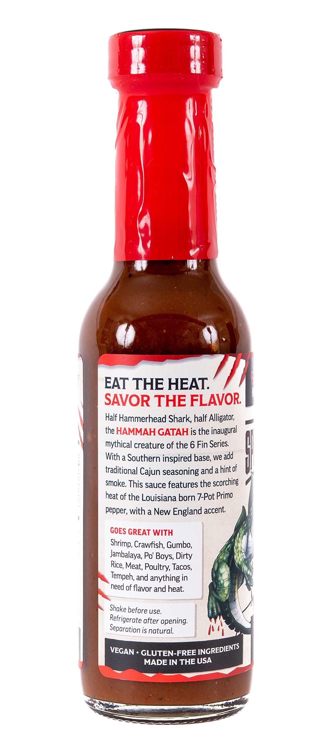 Hammah Gatah Extreme Heat Hot Sauce - Made with Scorpion Pepper, Habanero, Carolina Reaper Pepper & 7-Pot Primo Pepper - Brand Featured on Hot Ones
