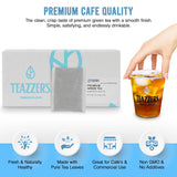 Teazzers Premium All-Natural Green Tea Bags - Great for Foodservice Commercial Ice Tea Brewers | Unsweetened USA-Made Bulk Green Tea for Restaurants