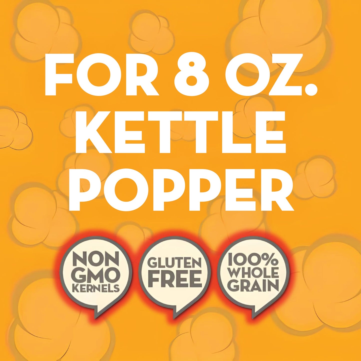 JOLLY TIME All in One Popcorn Kit, Portion Packets with Kernels, Oil and Salt for Movie Theater or Air Popper Machines (24 pack, 8oz Kettle)
