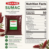Tazah Sumac Spice 5 lb, Bulk Ground Sumac Seasoning from Jordan, Tangy Middle Eastern and Mediterranean Spice Powder for Restaurants, Foodservice