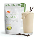 310 Nutrition Organic All-In-One Meal Replacement Shake Powder - Plant-Based Protein Smoothie Blend w/Fiber, Probiotics & Adaptogens - Low Carb