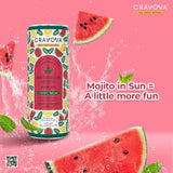 Cravova Mojito | Refreshing Mint Lime Mocktail | Non-Alcoholic Mocktail | Ready-to-Drink Beverage | Perfect for Parties & Gatherings | 12-Pack