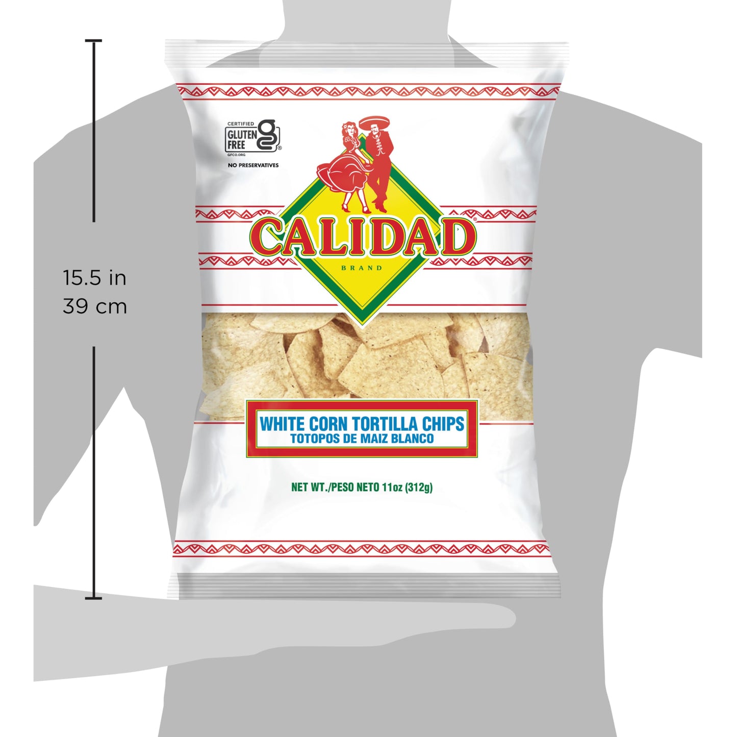 Calidad White Corn Tortilla Chips, 11 Oz