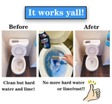 2 Pack Pumice Stone for Toilet Cleaning, Extra Long Handle for Removing Bowl Ring, Pool, Bathroom, Toilet Brush