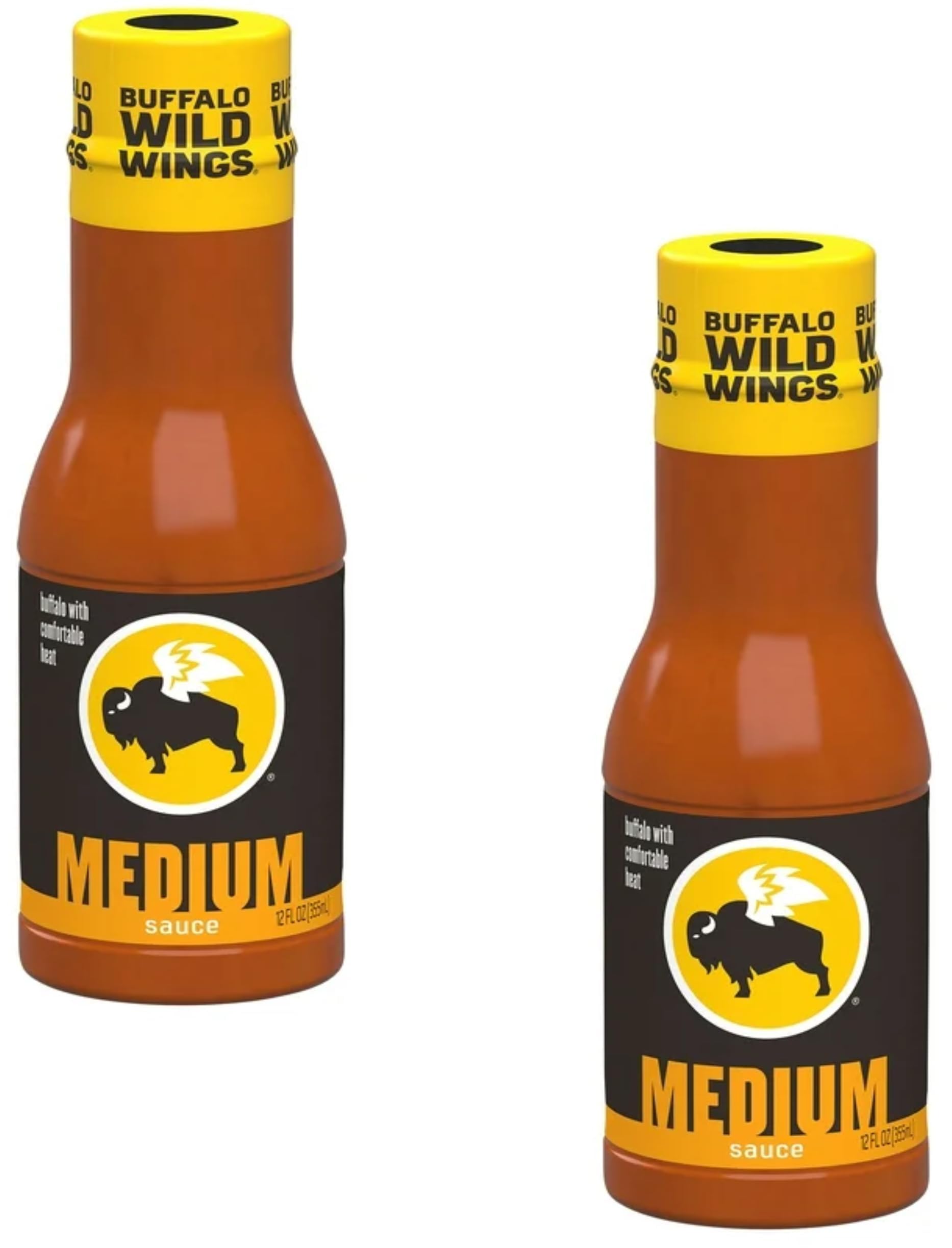Buffalo Wild Medium Sauce, Classic Wing Marinade, Comfortably Hot, Elevate your Game and Stay Stocked Up and Buffalo Sauce, Use on Variety of Foods