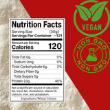 Food & Beyond Vital Wheat Gluten 4 lb | High-Protein Natural Wheat Flour | Premium Quality for Baking, Bread, Pizza Dough & Seitan Recipes