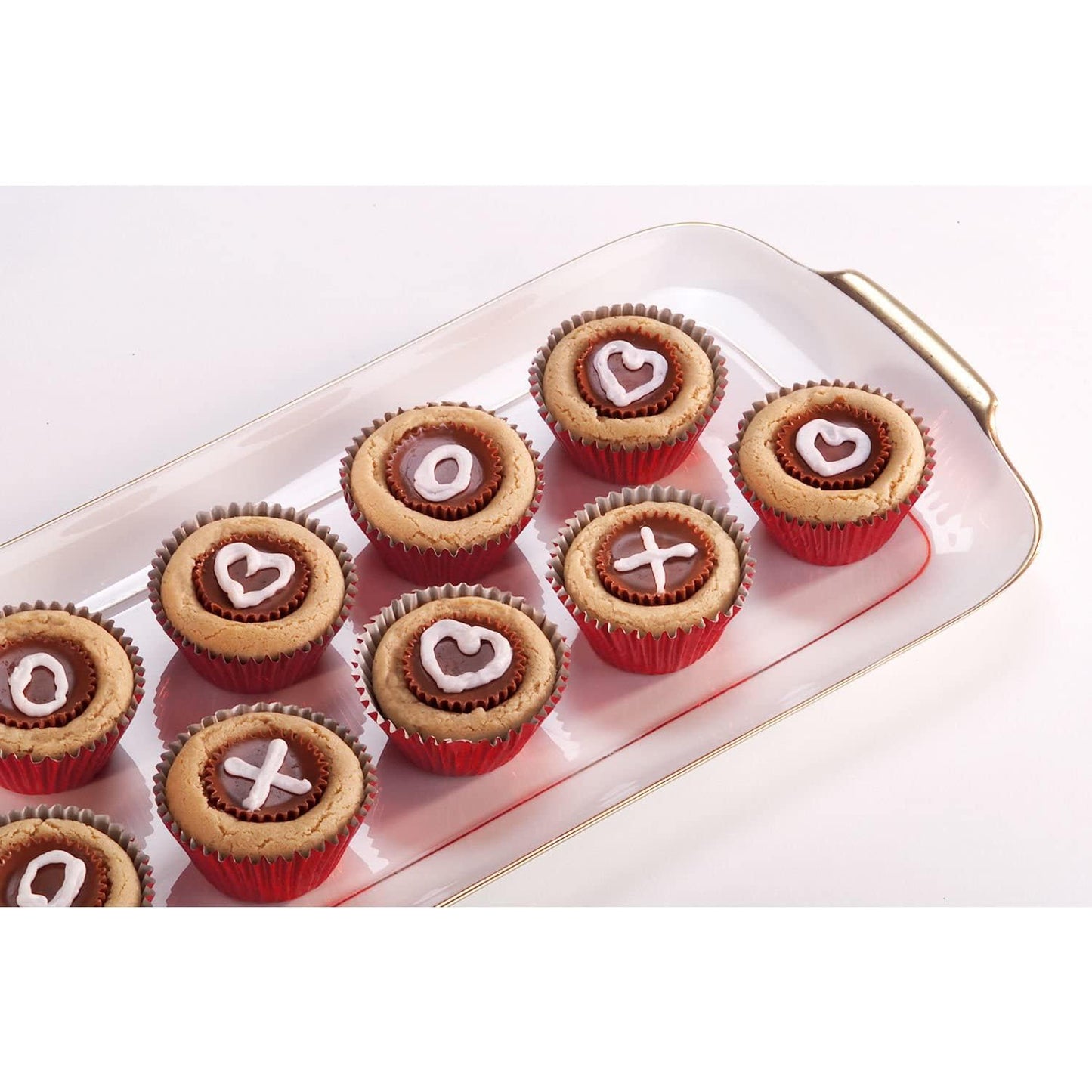 Reesse's Miniature Cups Valentine Day Milk Chocolate & Peanut Butter 2 Lb - Valentine Foils, Bulk Value Pack 2 Pounds Gift bag
