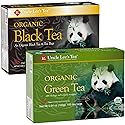 Uncle Lee's Organic Black and Green Tea Variety 2-Pack - Premium Organic Tea, Antioxidant-Rich, Bold and Refreshing, Delicious Hot or Iced, 100 Count