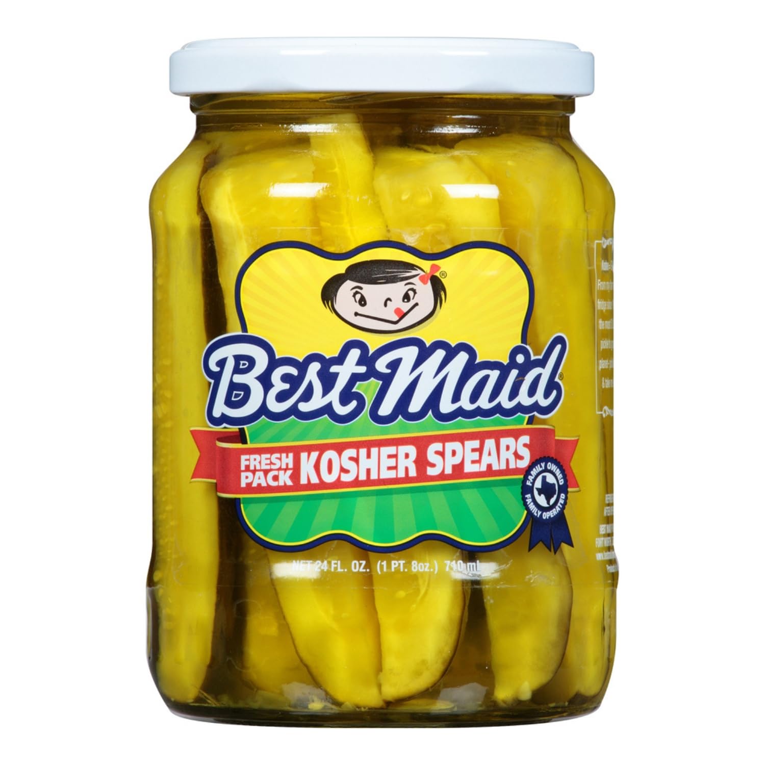 Best Maid Products - 24 Ounce Glass Jars Baby - Dill, Kosher, Hamburger Slices, Garlic Bites, Habanero Chips, & Xtreme Hot Pickles (2 Pack, Kosher