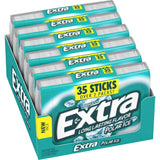 LAIBY Long Lasting Flavor Polar Ice Extra Gum | Sugar Free Chewing Gum Mega Pack | Polar Ice Chewing Gum Bulk 35 Sticks (Pack of 6)