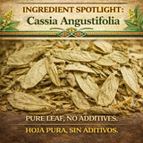 Hoja de Sen Té (Senna Leaf Tea) - 4 oz (113 g) - 100% Natural, Vegan, Gluten-Free - Dried Senna Leaves - Caffeine-Free Herbal Loose Leaf - by