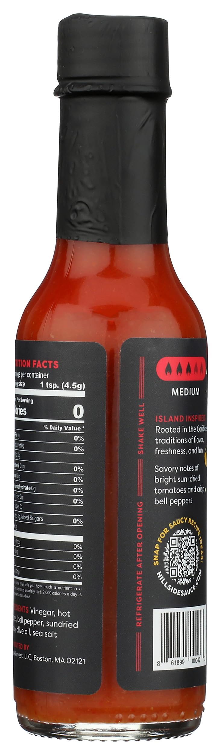 Hillside Harvest - Sun Kissed Tomato Hot Sauce Set, Gourmet, Handcrafted, Pepper and Sun-dried Tomato, Medium Heat Level, 5 oz. Bottle (Sun Kissed