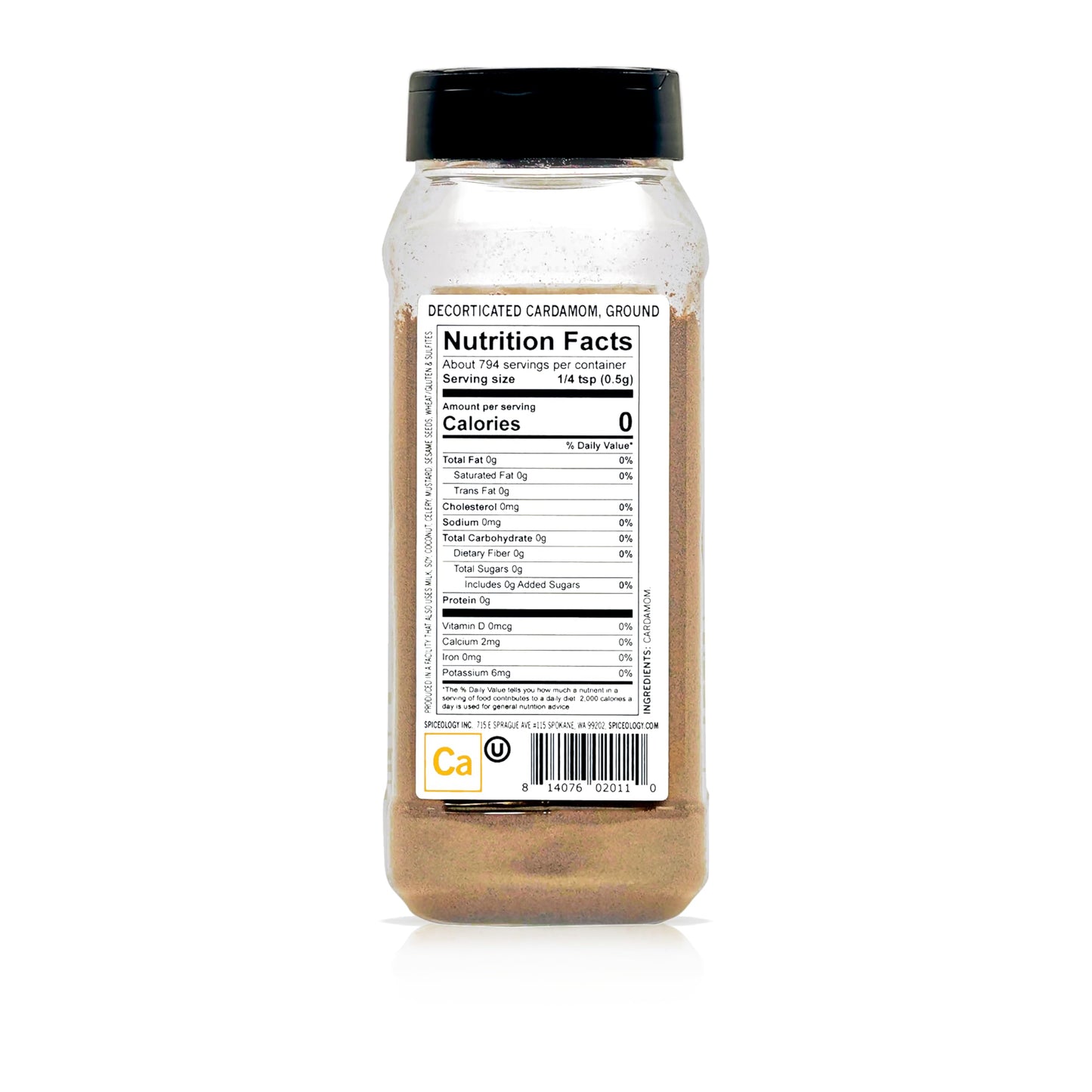 Spiceology - Ground Cardamom Spice - Bold, Citrus-Forward, Floral Flavor for Baking, Indian & Middle Eastern Cooking - Use in Curries, Desserts